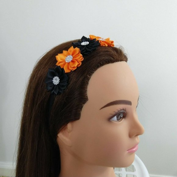 Baby Infant Halloween Hair Bow headband elastic - Picture 4 of 5